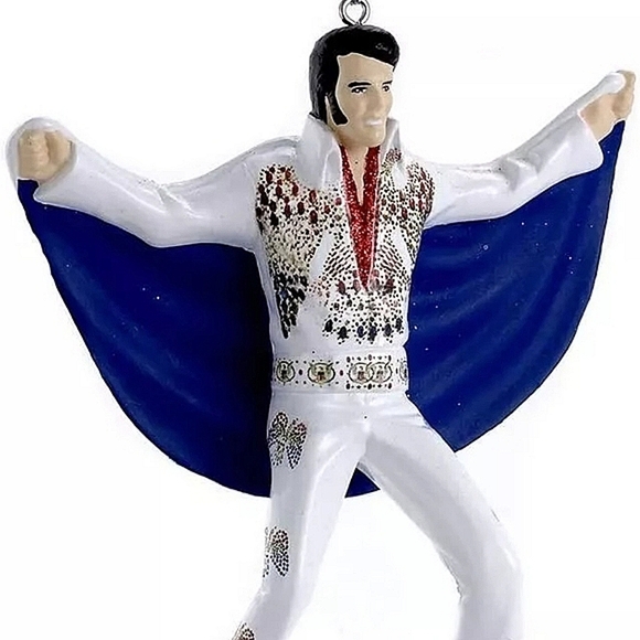 Elvis Presley On Tour 1972 White Caped and Jumpsuit with Red Scarve Keepsake… - Picture 6 of 13